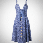 Midi Sundress with Tie-Front Detail