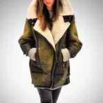 Luxe Winter Aviator Jacket Green