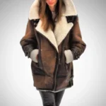 Luxe Winter Aviator Jacket Khaki 1