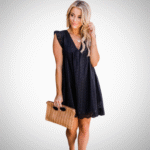 Eyelet Lace Flutter Sleeve Babydoll