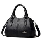 black-faux-leather-handbag-with-dual-handles
