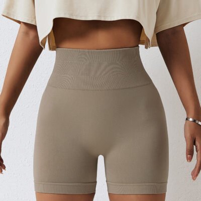 SculptForm Ultra Seamless Shorts in light coffee with high waist and smooth silhouette