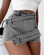 Detail of belt loops and seams