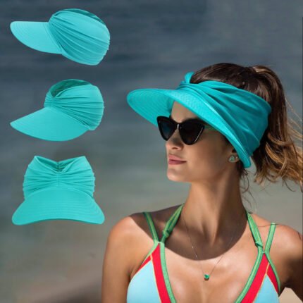 Sun-Kissed Style Twist Visor Hat
