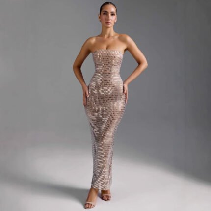 Celestia Strapless Crystal
