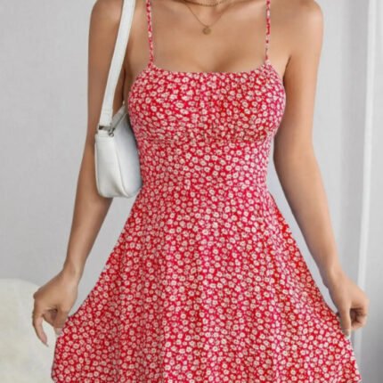 Sage Bloom Backless - Red, L