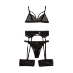 After Hours Mesh Strappy Lingerie Set - Image 3