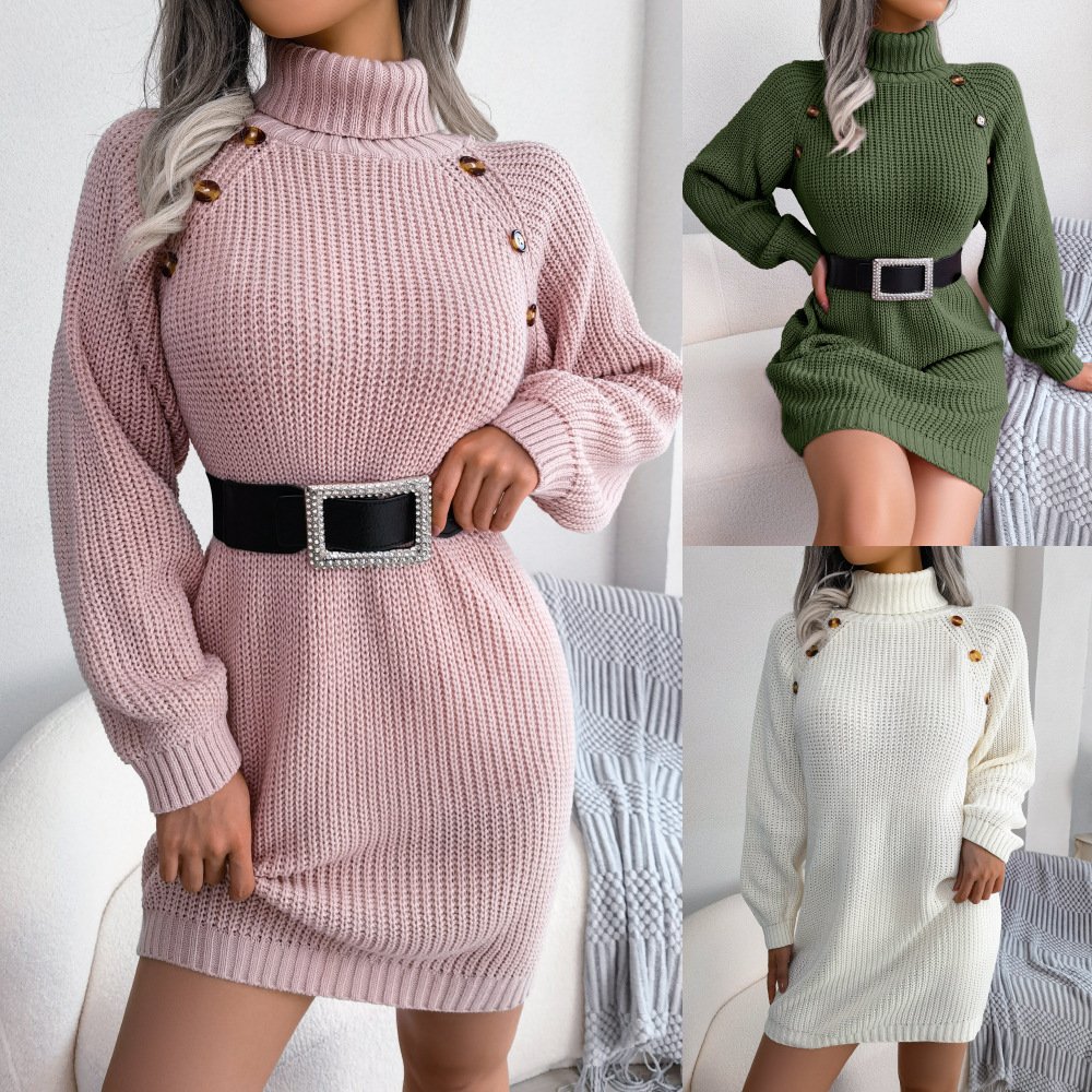 eb081cd2-225b-45e7-ac48-7de25c4921b0.jpg Button-Detail Turtleneck Knit - Image 1