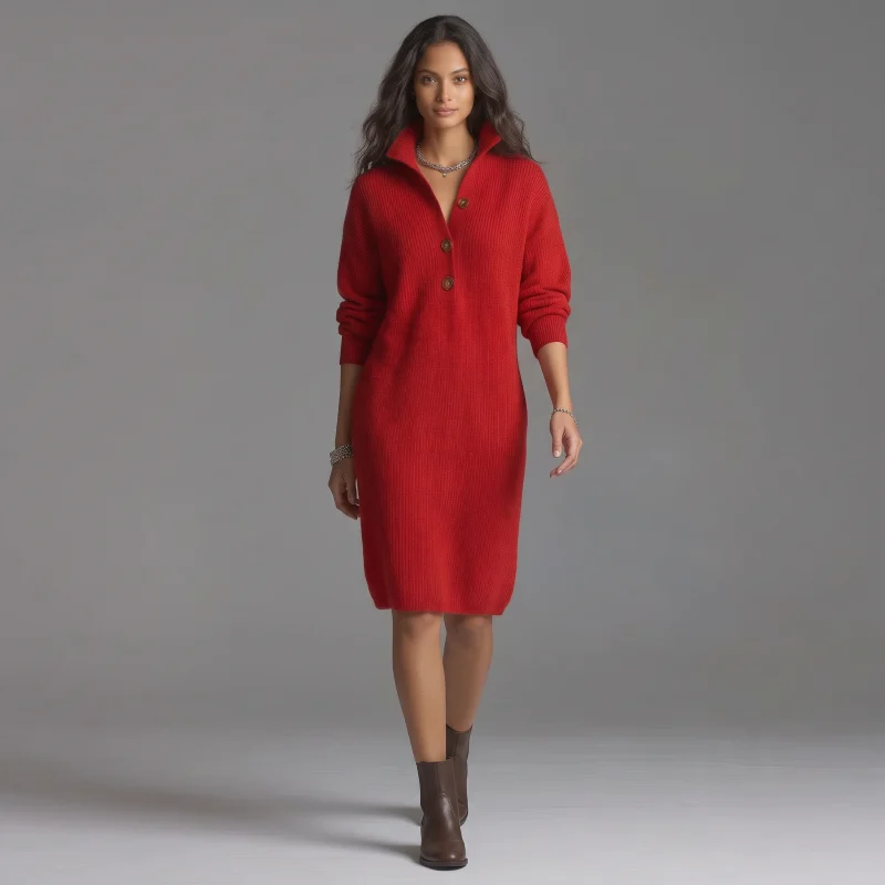 Elevated Ribbed Button-Collar Elevated Ribbed Button-Collar