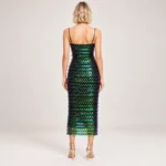 Iridescent Paillette Sequin Dark Green