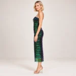 Iridescent Paillette Sequin Dark Green