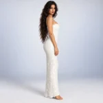 Iridescent Paillette Sequin White