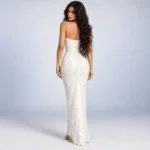Iridescent Paillette Sequin White