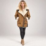 Luxe Winter Aviator Jacket - Khaki