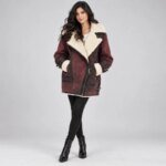 Luxe Winter Aviator Jacket - Red